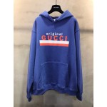 626989 "Original Gucci" print sweatshirt blue