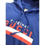 626989 "Original Gucci" print sweatshirt blue