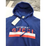 626989 "Original Gucci" print sweatshirt blue