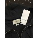 627079 Gucci logo print hooded sweatshirt black