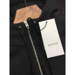 627079 Gucci logo print hooded sweatshirt black