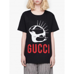 492347 Gucci Manifesto oversized T-shirt black 