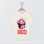 492347 Gucci Manifesto oversized T-shirt white