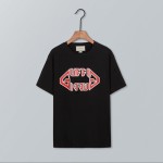 493117 Oversize t-shirt with metal Gucci print