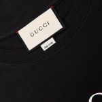 Gucci Oversize t-shirt with mouth black 493117