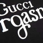 Gucci Orgasmique print oversize T-shirt black 548334