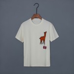 548334 Gucci deer patch T-shirt white