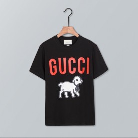 Gucci T-shirt with Gucci lamb black 580762