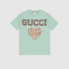 580762 Gucci Liberty T-shirt with patches