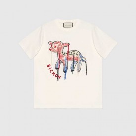 580762 Gucci T-shirt with fawn patch