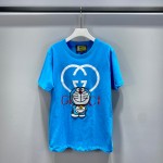 615044 Doraemon x Gucci cotton T-shirt blue