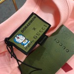 615044 Doraemon x Gucci cotton T-shirt pink