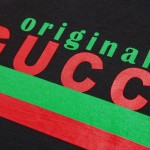 616036 Gucci "Original Gucci" print oversize T-shirt Black