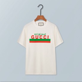 616036 Gucci "Original Gucci" print oversize T-shirt White