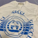 616036 Gucci disk print oversize T-shirt White