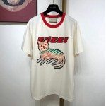 616036 Gucci cat print oversize T-shirt