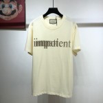 616036 Gucci 'impatient/impotent' print oversize T-shirt