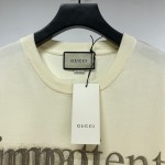 616036 Gucci 'impatient/impotent' print oversize T-shirt