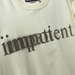 616036 Gucci 'impatient/impotent' print oversize T-shirt