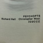 616036 Gucci 'think/thank' print oversize T-shirt