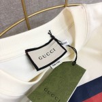 616036 Gucci Interlocking G stripe print T-shirt white