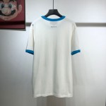 645302 Donald Duck print cotton linen T-shirt ivory