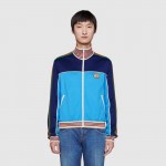 645206 Technical jersey zip-up jacket with Web