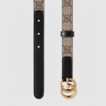 Gucci GG Marmont thin belt 409417 black