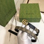 Gucci GG Marmont thin belt 409417 black