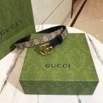 Gucci GG Marmont thin belt 409417 black