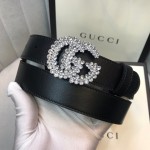 Gucci Leather belt with Double G buckle 582100