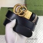 GG Marmont reversible belt 659417 black 3.0cm