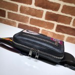 GG Black belt bag 474293 snake