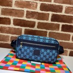 GG Multicolour belt bag 658657 light blue 