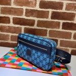 GG Multicolour belt bag 658657 light blue 