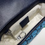 GG Marmont Multicolour super mini bag blue 476433