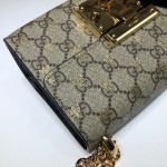 Gucci Padlock small GG bees shoulder bag bee 409487