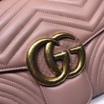 Gucci GG Marmont matelassé shoulder bag 443496 dusty pink 