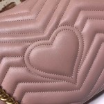 Gucci GG Marmont matelassé shoulder bag 443496 dusty pink 