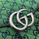 Gucci GG Marmont Multicolour small shoulder bag 443497 green