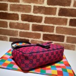 Gucci GG Marmont Multicolour small shoulder bag 443497 red