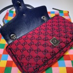 Gucci GG Marmont Multicolour small shoulder bag 443497 red