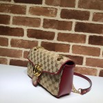 Gucci GG Marmont small shoulder bag 443497 beige-red