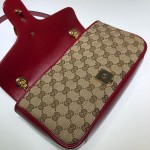 Gucci GG Marmont small shoulder bag 443497 beige-red