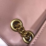 Gucci GG Marmont matelassé shoulder bag dusty pink 443497