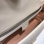 Gucci GG Marmont matelassé shoulder bag small 443497 white