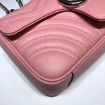 Gucci GG Marmont mini matelassé shoulder bag light pink 446744