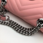 Gucci GG Marmont mini matelassé shoulder bag light pink 446744