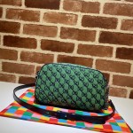 GG Marmont Multicolour small shoulder bag green 447632