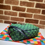 GG Marmont Multicolour small shoulder bag green 447632